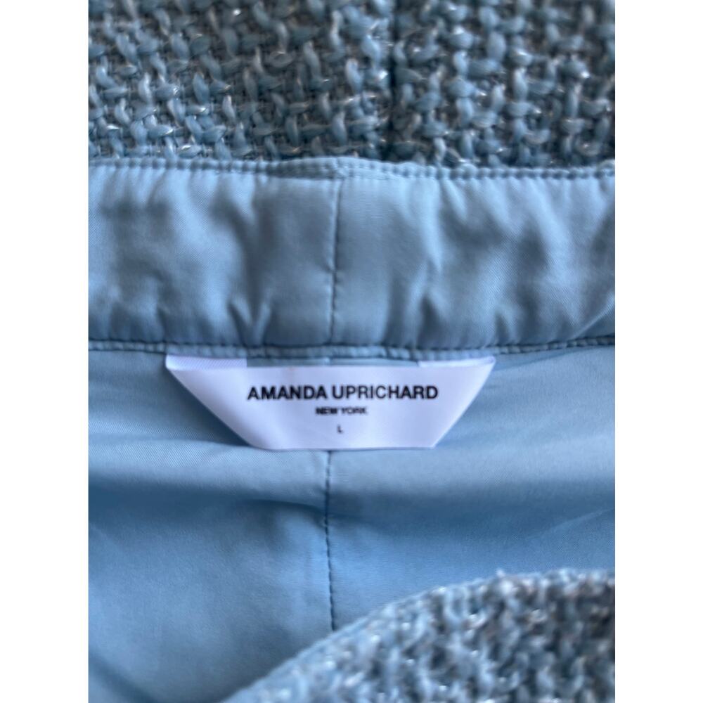 Amanda Uprichard Kelso Shorts in Powder Blue Size Large - Picture 4 of 4